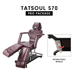 Tatsoul 570 Tattoo Client Chair 3 570 Tattoo Client Chair - Pro package Oxblood