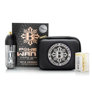 Bishop Stainless Steel Grip Power Wand RCA Tattoo Machine set- Packer