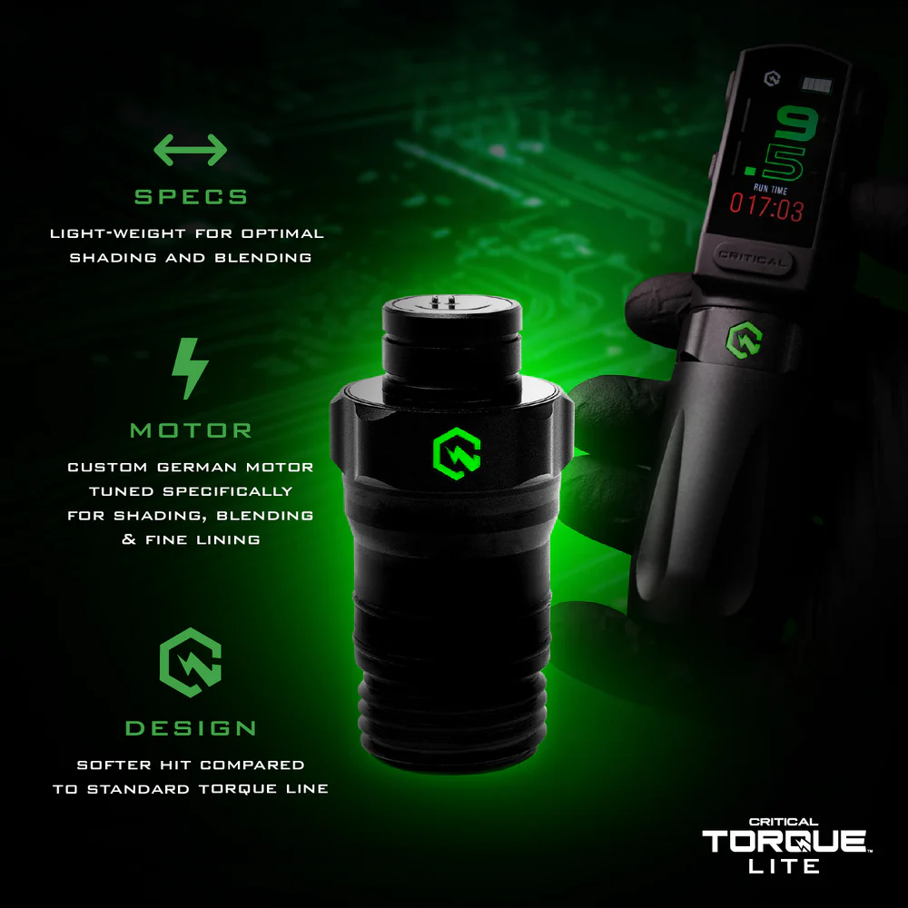 Critical Torque Lite Tattoo Machine (3.8mm Stroke) 03 Critical Torque Lite Tattoo Machine (3.8mm Stroke)