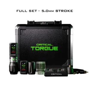 Critical Torque Wireless Tattoo Pen Machine 5.0mm stroke Full SET