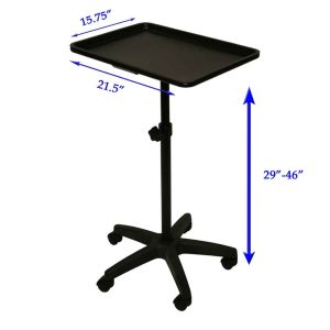 Extra Large Steel Single-Post Work Tray dimensions