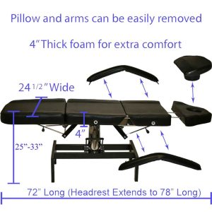 Hydraulic Lift Adjustable Bed with FREE Stool - exteded