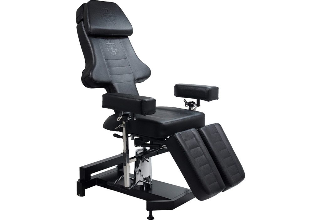 InkBed™ Hydraulic Lift Client Chair & Bed with two arms