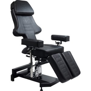 InkBed™ Hydraulic Lift Client Chair & Bed with two arms