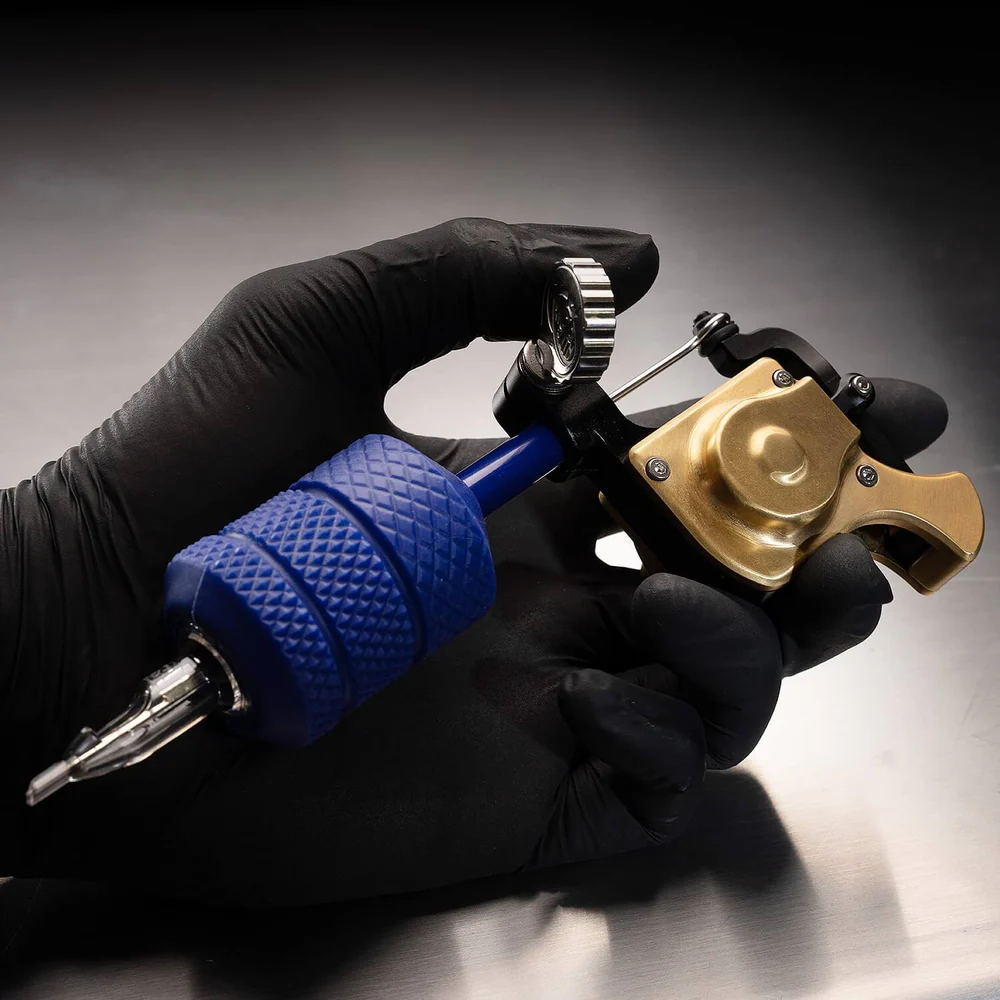 Kingpin Aria Deluxe Rotary Machine – 3.5mm stroke – Aluminum & Brass 03 Kingpin Aria Deluxe Rotary Machine - 3.5mm stroke - Aluminum & Brass 03