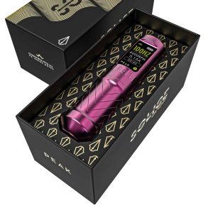 Peak Solice Ergo 4mm Tattoo Machine - Pink with Box