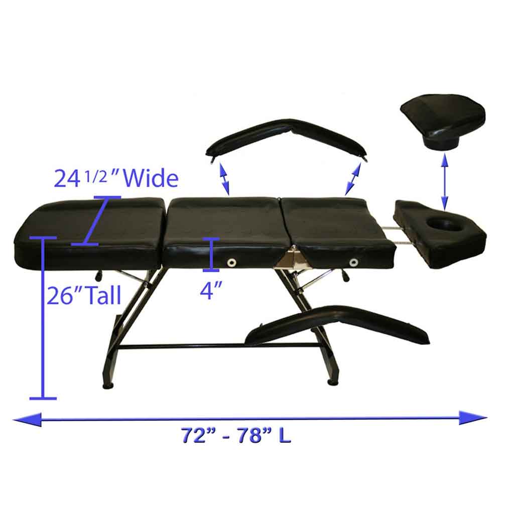 Stationary Tattoo Bed with FREE Matching Stool – Inkbed opened Stationary Tattoo Bed with FREE Matching Stool - Inkbed opened