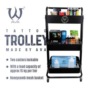 Tattoo Trolley 3-Tier Black 3 Tattoo Trolley stuffed